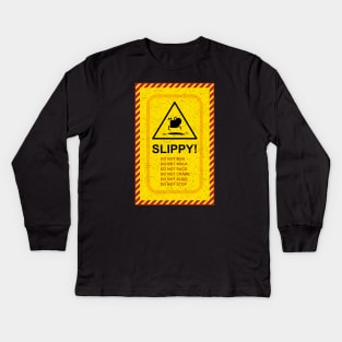 Slippy Sign (Distressed) Amazing World of Gumball Kids Long Sleeve T-Shirt